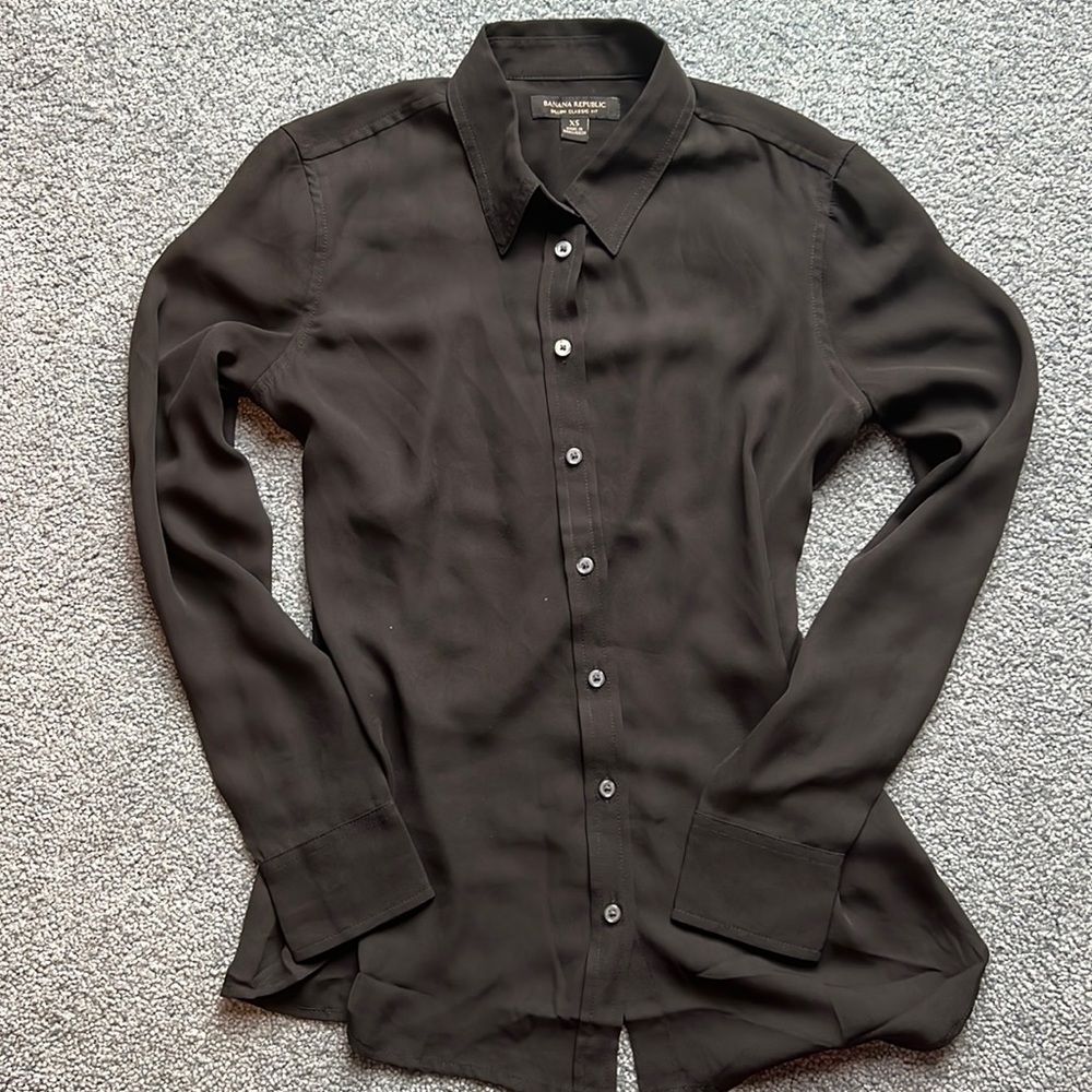 Black button down shirt